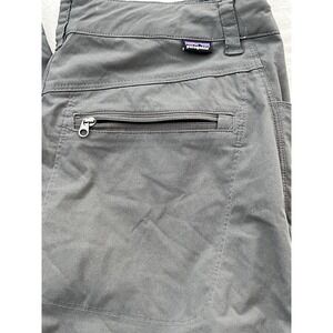 Patagonia Quandry‎ Pant Women Med  Roll Up  Gray Hiking outdoor Travel Gorp Core